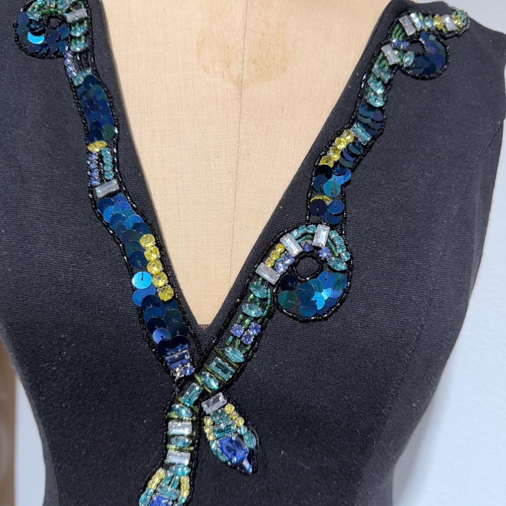 Boston Proper Women’s Sequin Snake Neckline Dress size 8